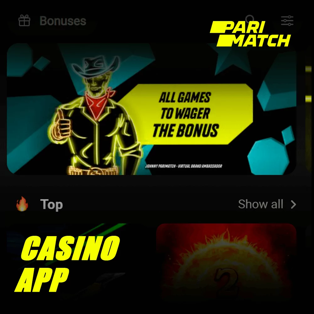 Aplicativo Parimatch Casino