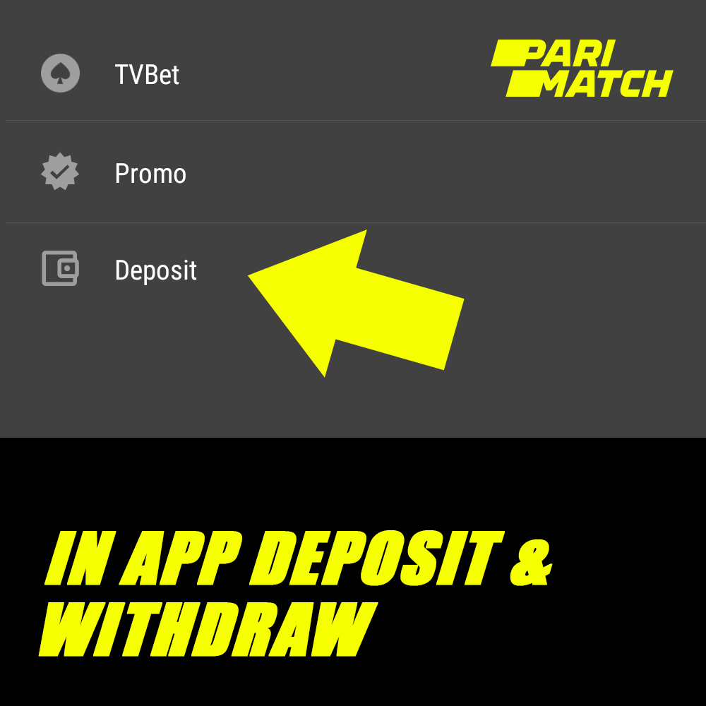 In App Deposit & Withdraw