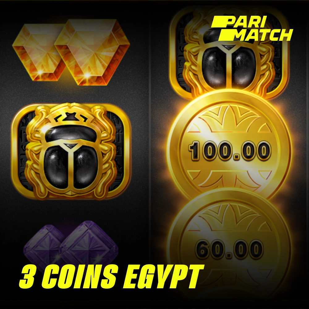 3 Coins: Egypt no cassino online Parimatch está há muito tempo no topo dos caça-níqueis mais populares entre os jogadores do Brasil