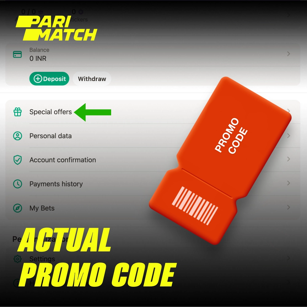 Using the current Parimatch promo code you can get an extra bonus