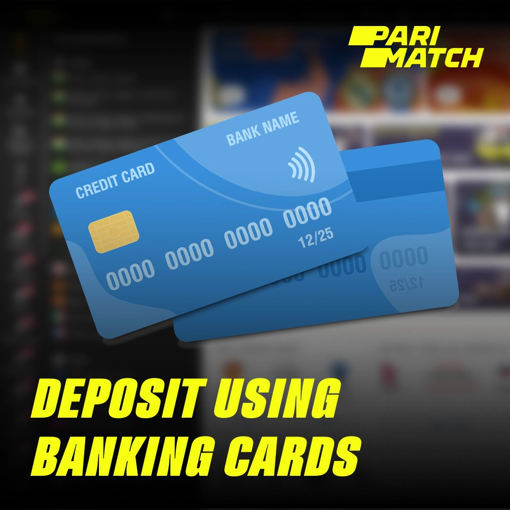 O depósito com cartões bancários na Parimatch é a forma mais comum para usuários do Brasil
