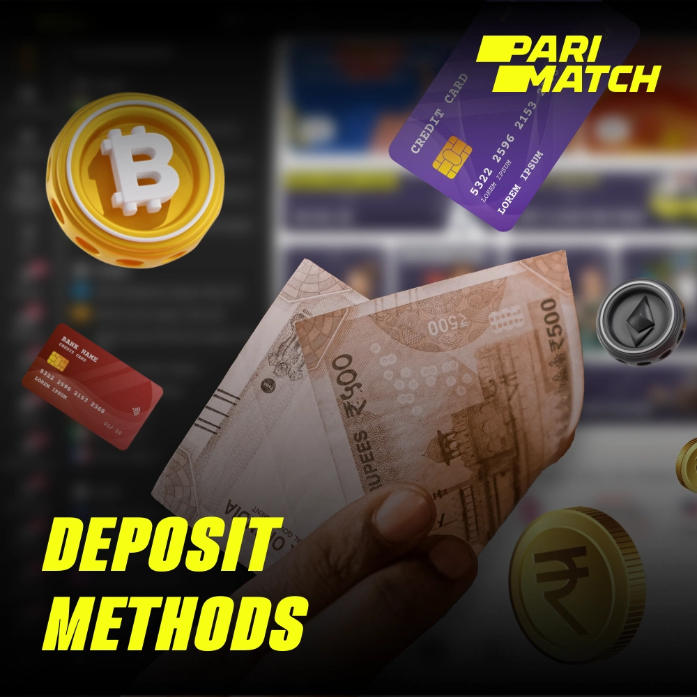 A Parimatch oferece aos seus usuários brasileiros uma variedade de métodos de depósito, desde carteiras eletrônicas e cartões bancários até criptomoedas