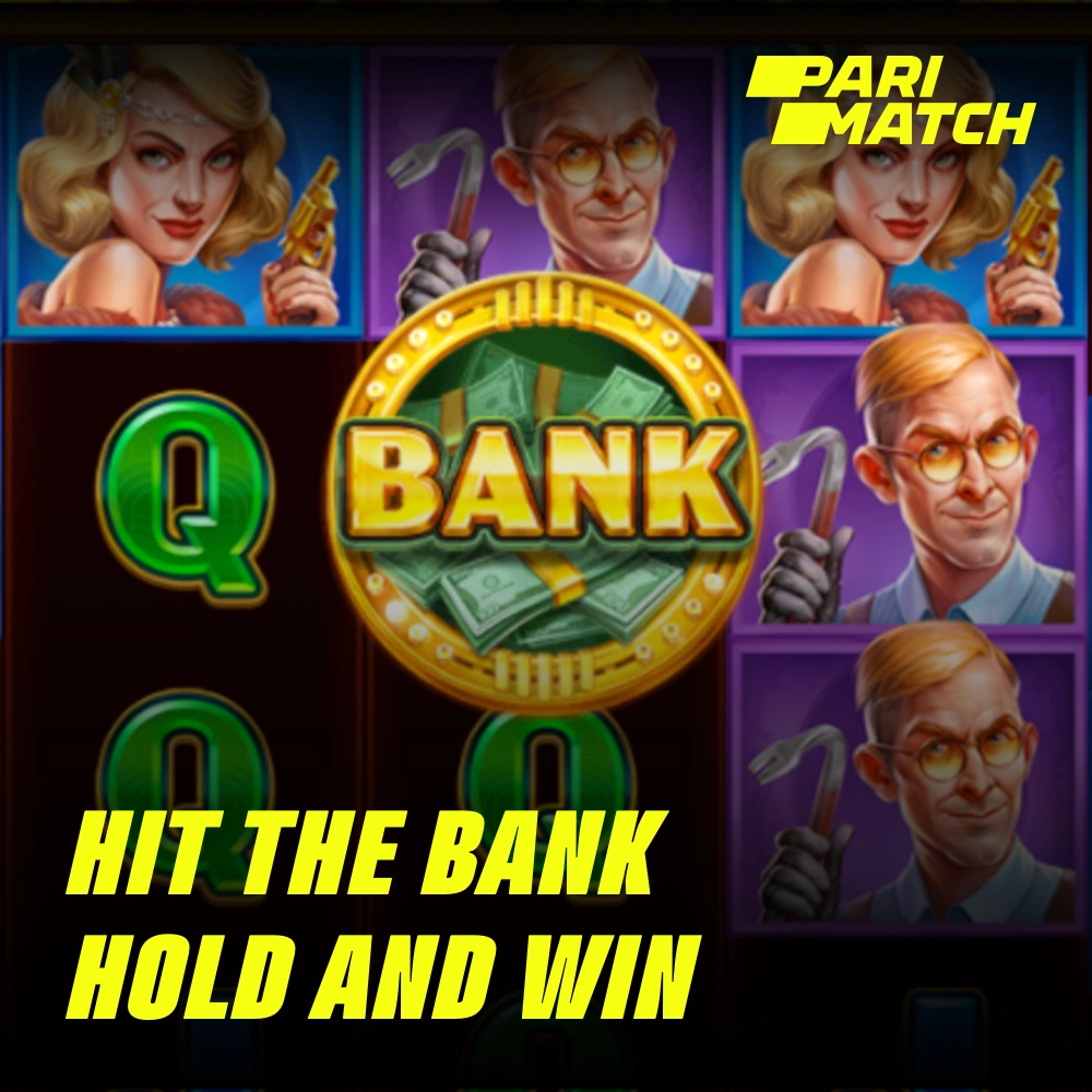 Se quiser jogar um jogo interessante no cassino on-line Parimatch, não deixe de experimentar o Hit the bank hold and win