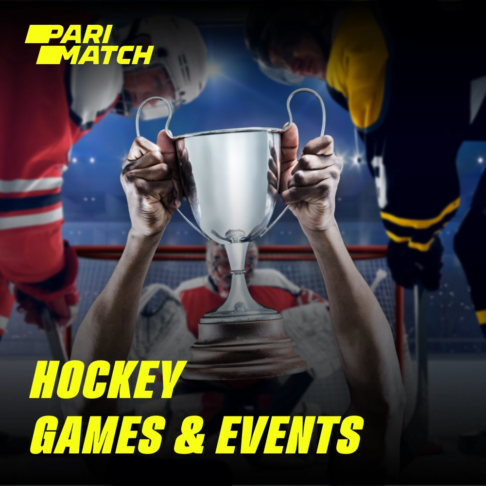 A plataforma Parimatch oferece apostas on-line em vários jogos de hóquei, bem como apostas em campeonatos populares