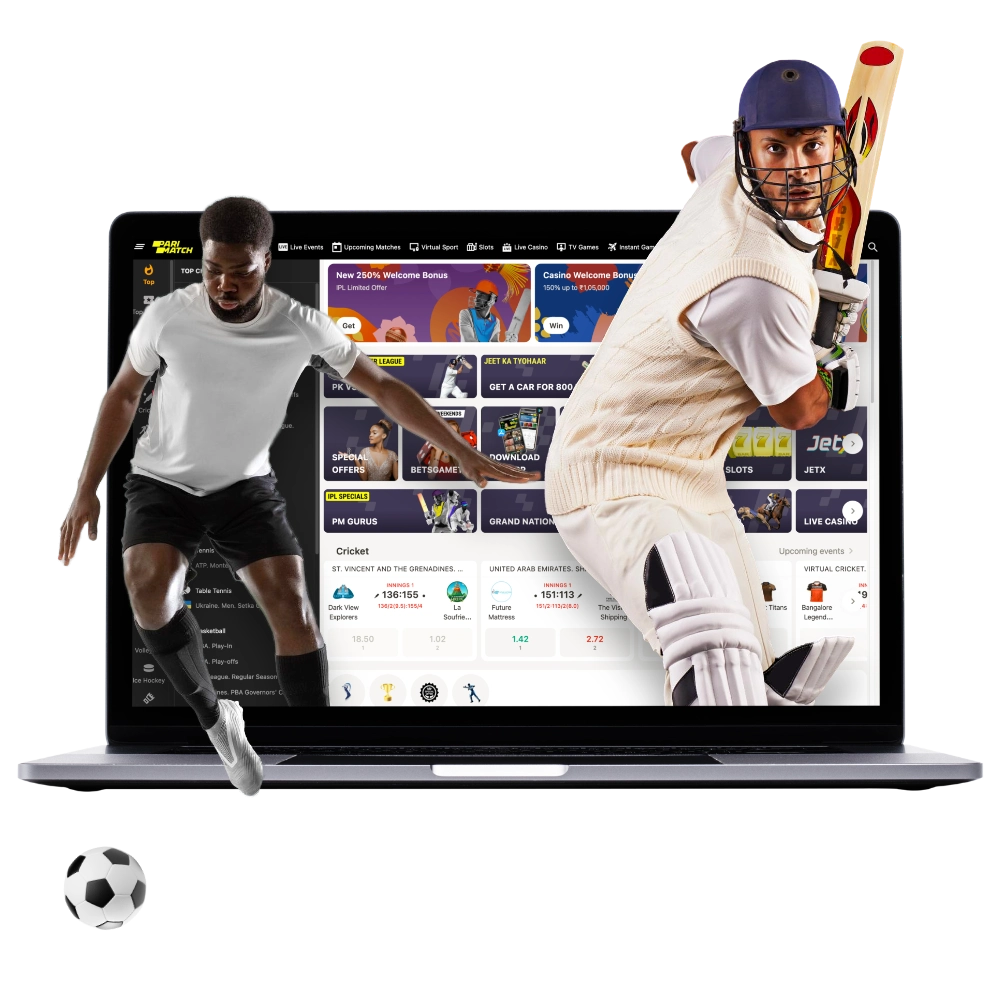 Users from India can make legal online bets on sports on the site Parimatch