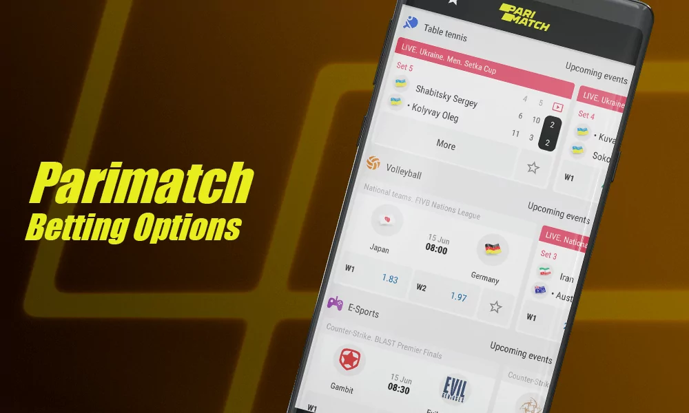 Você pode escolher seu esporte favorito e usar o aplicativo Parimatch para fazer suas apostas